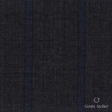 Костюмная ткань Marzoni 607 - 879 / 1000 — Серый / Синий, меланж, 100% шерсть