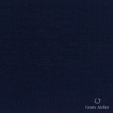 Костюмная ткань Marzoni 609 - 991 / 900 — Тёмно-синий, однотонная, 100% шерсть