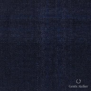 Костюмная ткань Marzoni 655 - 031 / 1200 — Тёмно-синий / Синий, однотонная, 95% шерсть, 5% кашемир