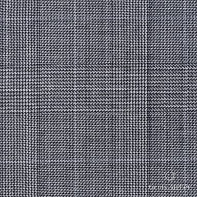 Костюмная ткань Marzoni 608 - 225 / 1500 — Серый, гусиная лапка, 100% шерсть