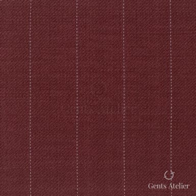 Костюмная ткань Marzoni 609 - 614 / 900 — Бордовый, полоса, 100% шерсть