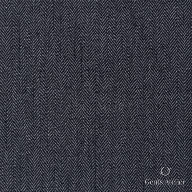 Костюмная ткань Marzoni 725 - 465 / 1400 — Серый, ёлочка, 100% шерсть