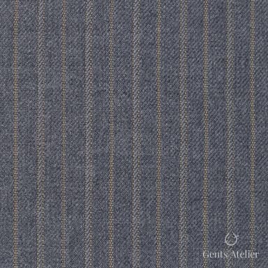 Костюмная ткань Marzoni 725 - 473 / 1300 — Серый / Tan, полоса, 100% шерсть