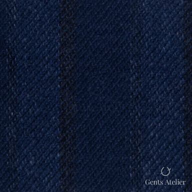 Костюмная ткань Marzoni 651 - 622 / 1500 — Тёмно-синий / Чёрный, однотонная, 90% шерсть, 10% Cashmere