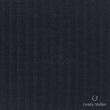 Костюмная ткань Marzoni 601 - 163 / 1100 — Тёмно-синий, в полоску, 82% шерсть, 18% Silk