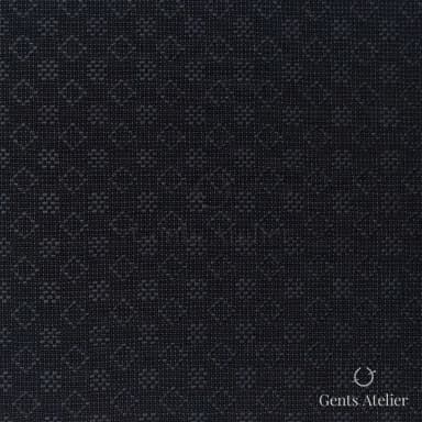 Костюмная ткань Marzoni 606 - 998 / 900 — Чёрный, виндоупейн, 100% шерсть