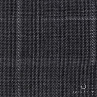 Костюмная ткань Marzoni 607 - 852 / 1000 — Серый / Слоновая кость, виндоупейн, 100% шерсть