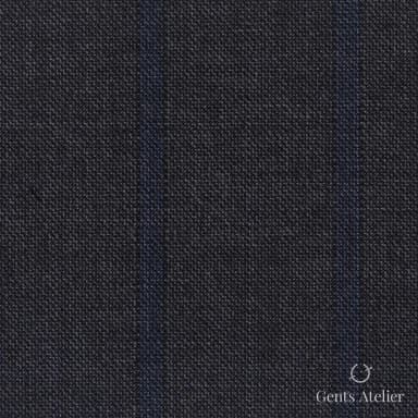 Костюмная ткань Marzoni 607 - 879 / 1000 — Серый / Синий, виндоупейн, 100% шерсть