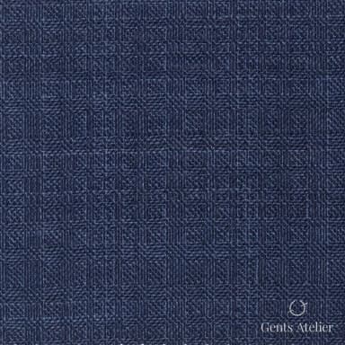 Костюмная ткань Marzoni 609 - 412 / 1000 — Синий, в клетку, 100% шерсть