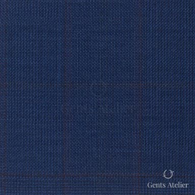 Костюмная ткань Marzoni 609 - 667 / 900 — Синий, меланж, 100% шерсть