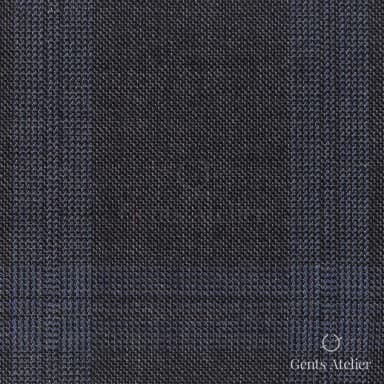 Костюмная ткань Marzoni 609 - 668 / 900 — Серый, виндоупейн, 100% шерсть