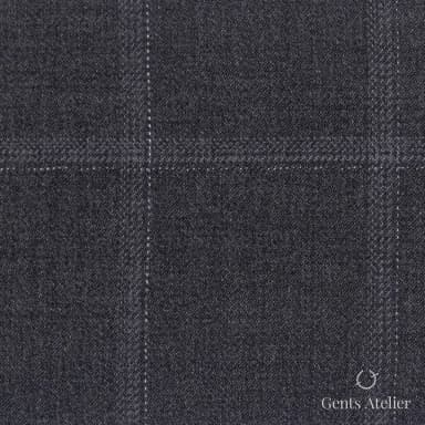 Костюмная ткань Marzoni 609 - 821 / 1000 — Тёмно-серый / Светло-серый, виндоупейн, 100% шерсть