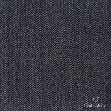 Костюмная ткань Marzoni 609 - 861 / 1000 — Серый, ёлочка, 100% шерсть