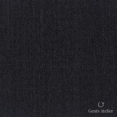 Костюмная ткань Marzoni 609 - 862 / 1000 — Тёмно-серый, ёлочка, 100% шерсть