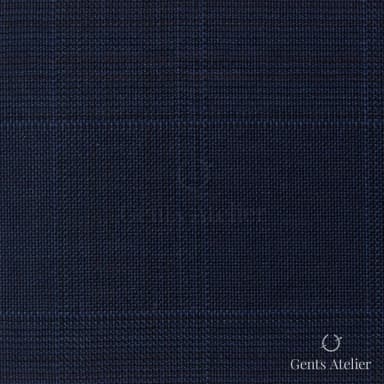 Костюмная ткань Marzoni 609 - 871 / 1000 — Тёмно-синий / Синий, меланж, 100% шерсть
