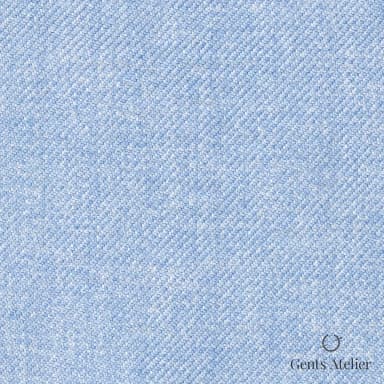 Костюмная ткань Marzoni 611 - 514 / 1300 — Голубой, однотонная, 100% Silk