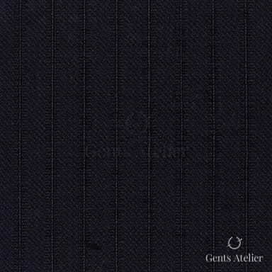 Костюмная ткань Marzoni 601 - 166 / 1100 — Тёмно-синий, в полоску, 80% шерсть, 20% Silk