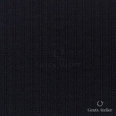Костюмная ткань Marzoni 601 - 687 / 1500 — Тёмно-синий, в полоску, 58% шерсть, 42% Silk