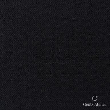 Костюмная ткань Marzoni 609 - 386 / 1200 — Чёрный, однотонная, 100% шерсть