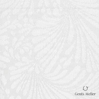 Костюмная ткань Marzoni 612 - 058 / 1100 — Белый, жаккард, 51% шерсть 49% Viscose