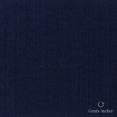 Костюмная ткань Marzoni 651 - 837 / 1200 — Тёмно-синий / Синий, однотонная, 100% шерсть