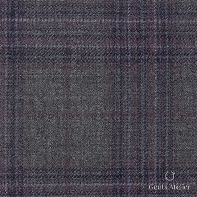 Костюмная ткань Marzoni 600 - 571 / 1000 — Серый / Розовый, виндоупейн, 100% шерсть