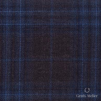Костюмная ткань Marzoni 600 - 572 / 1000 — Бордовый / Синий, виндоупейн, 100% шерсть