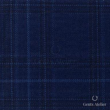 Костюмная ткань Marzoni 600 - 594 / 1000 — Синий / Голубой, виндоупейн, 100% шерсть