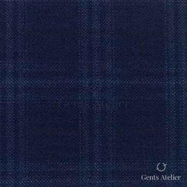 Костюмная ткань Marzoni 607 - 847 / 1000 — Синий, виндоупейн, 100% шерсть
