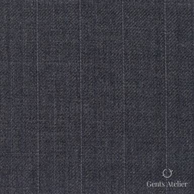 Костюмная ткань Marzoni 607 - 872 / 1000 — Серый / Белый, в полоску, 100% шерсть