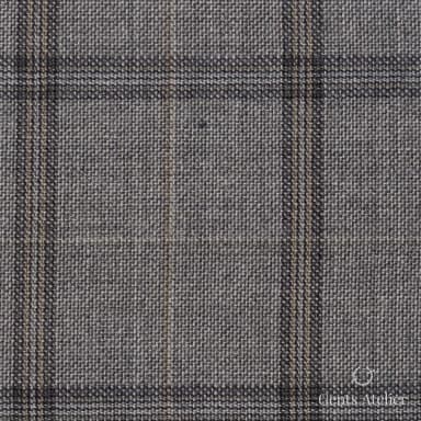 Костюмная ткань Marzoni 621 - 082 / 900 — Бежевый, виндоупейн, 100% шерсть
