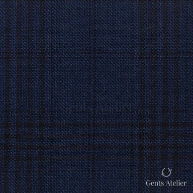 Костюмная ткань Marzoni 621 - 105 / 900 — Синий, виндоупейн, 100% шерсть