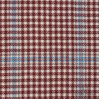 Костюмная ткань Marzoni 651 - 762 / 1200 — Красный / Белый / Голубой, в клетку, 100% шерсть