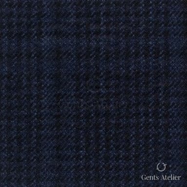 Костюмная ткань Marzoni 601 - 991 / 1200 — Тёмно-синий / Чёрный, меланж, 90% шерсть, 10% Cashmere