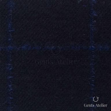 Костюмная ткань Marzoni 641 - 140 / 900 — Тёмно-синий / Синий, виндоупейн, 97.5% шерсть, 2% Polyamide, 0.5% Elastane