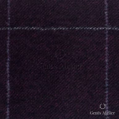 Костюмная ткань Marzoni 651 - 601 / 1200 — Синий / Бордовый, виндоупейн, 90% шерсть, 10% Cashmere