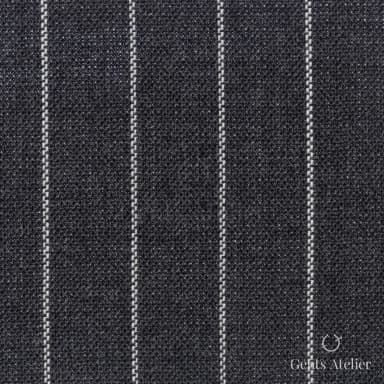 Костюмная ткань Marzoni 619 - 126 / 1000 — Серый / Белый, в полоску, 100% шерсть