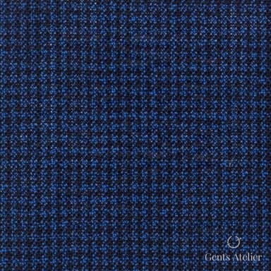 Костюмная ткань Marzoni 619 - 150 / 1000 — Синий / Тёмно-синий, меланж, 100% шерсть