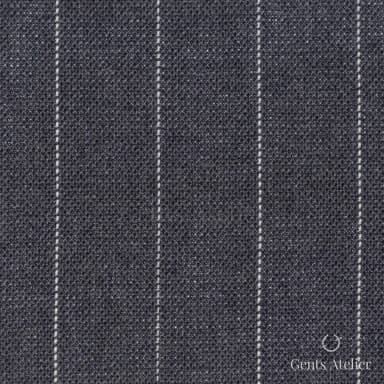 Костюмная ткань Marzoni 619 - 159 / 1000 — Серый / Белый, в полоску, 100% шерсть