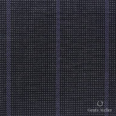 Костюмная ткань Marzoni 619 - 166 / 1000 — Графитовый / Лавандовый, в полоску, 100% шерсть