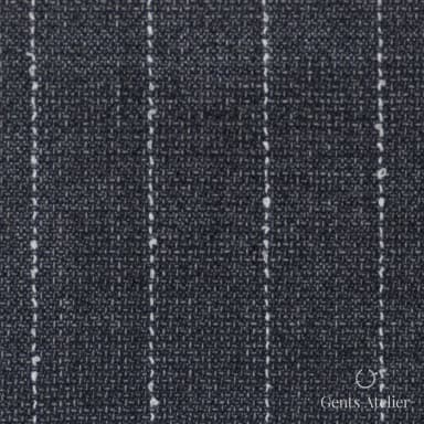 Костюмная ткань Marzoni 619 - 173 / 1000 — Серый / Белый, в полоску, 100% шерсть