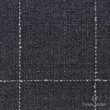 Костюмная ткань Marzoni 619 - 175 / 1000 — Серый / Белый, в полоску, 100% шерсть