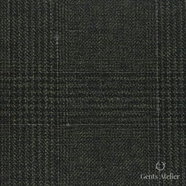 Костюмная ткань Marzoni 651 - 862 / 1200 — Оливковый, виндоупейн, 100% шерсть