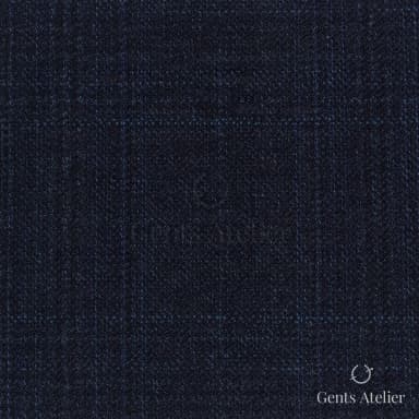 Костюмная ткань Marzoni 723 - 111 / 1200 — Тёмно-синий / Синий, виндоупейн, 100% шерсть