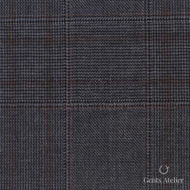 Костюмная ткань Marzoni 725 - 495 / 1500 — Серый / Песочный, в клетку, 100% шерсть