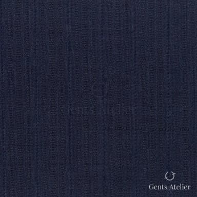 Костюмная ткань Marzoni 725 - 505 / 1500 — Тёмно-синий, в полоску, 100% шерсть