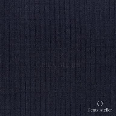 Костюмная ткань Marzoni 725 - 508 / 1500 — Тёмно-синий, в полоску, 100% шерсть