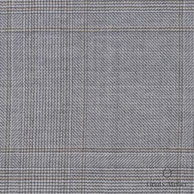 Костюмная ткань Marzoni 725 - 511 / 1500 — Серый / Бежевый, в клетку, 100% шерсть