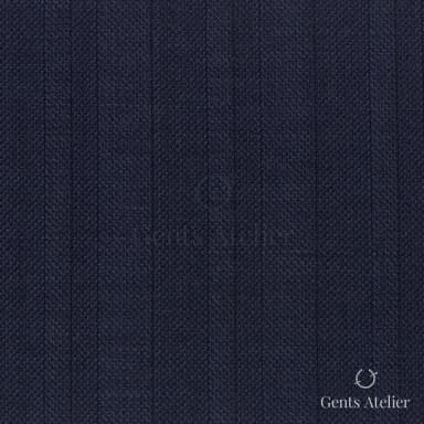 Костюмная ткань Marzoni 725 - 514 / 1500 — Тёмно-синий, в полоску, 100% шерсть