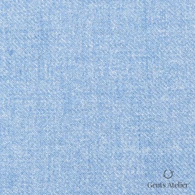 Костюмная ткань Marzoni 611 - 514 / 1300 — Небесно-голубой, однотонная, 100% Silk